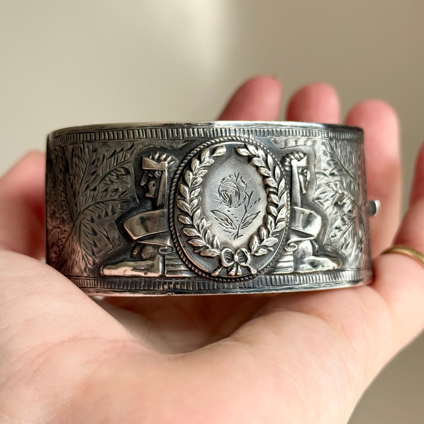 Antique Victorian Statement Hinged Bangle