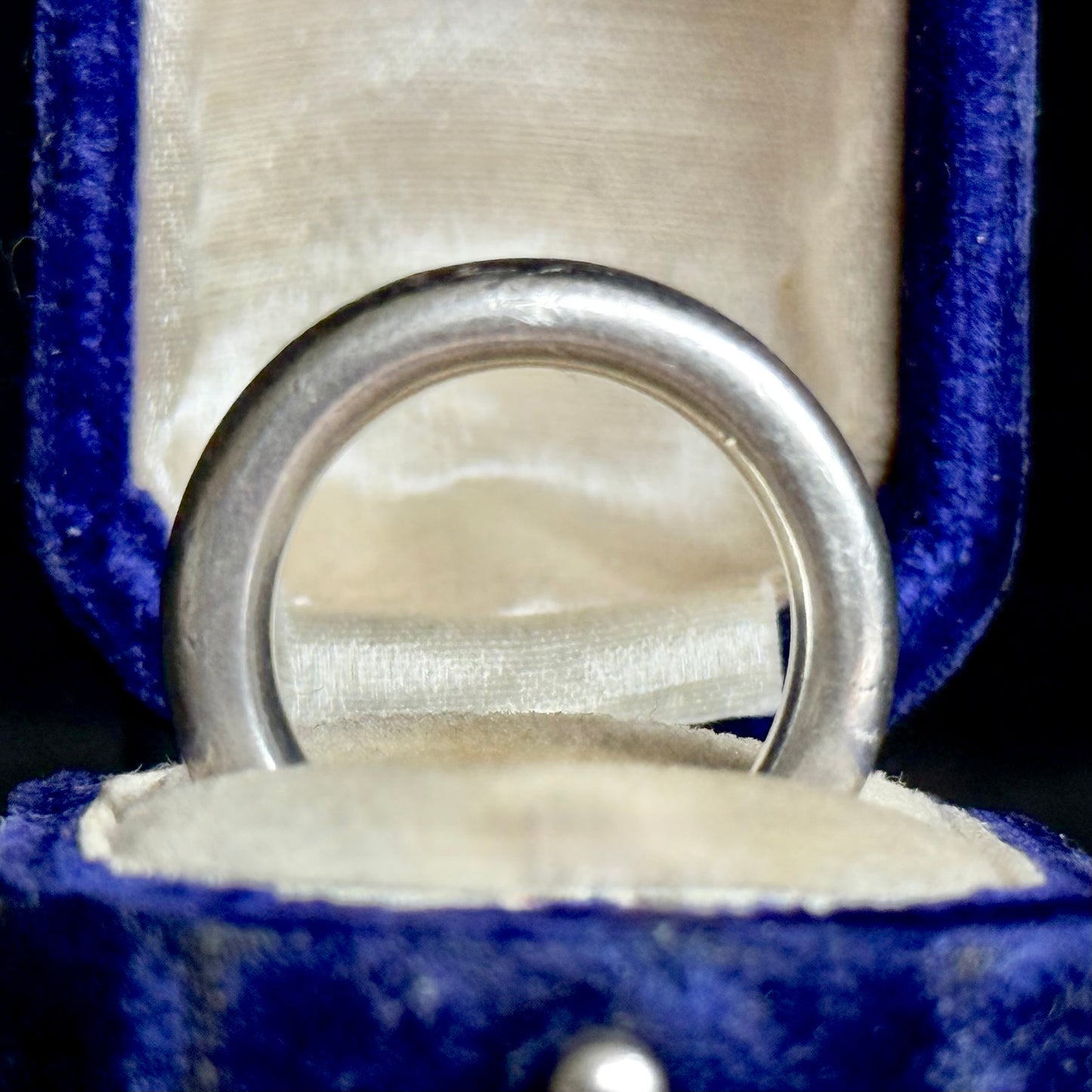 Vintage Donut Heavy Sterling Silver Ring