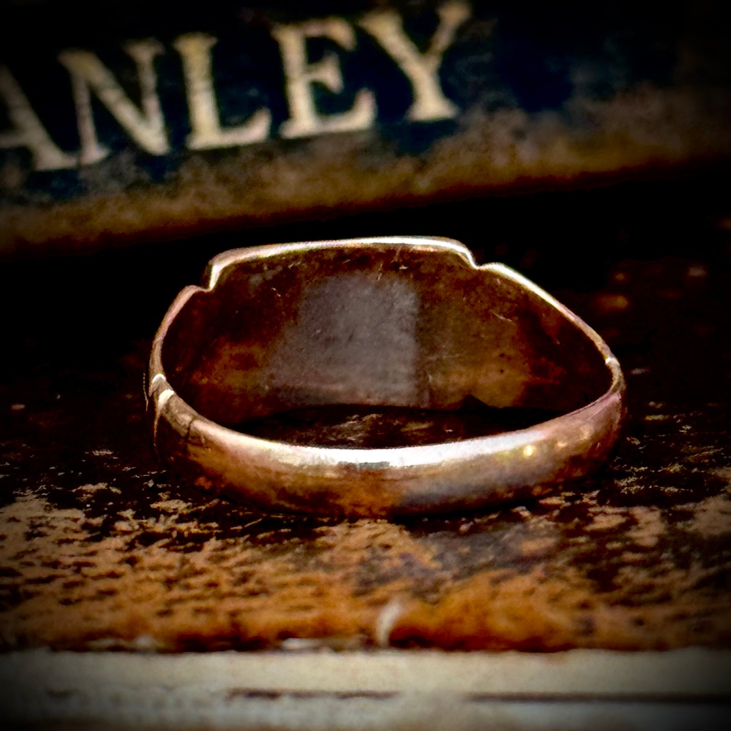 Antique Victorian Monogram 'BS' Signet Ring