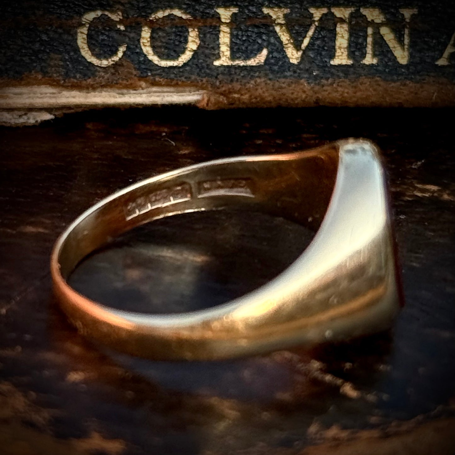 Vintage Carnelian Arrow Intaglio Ring