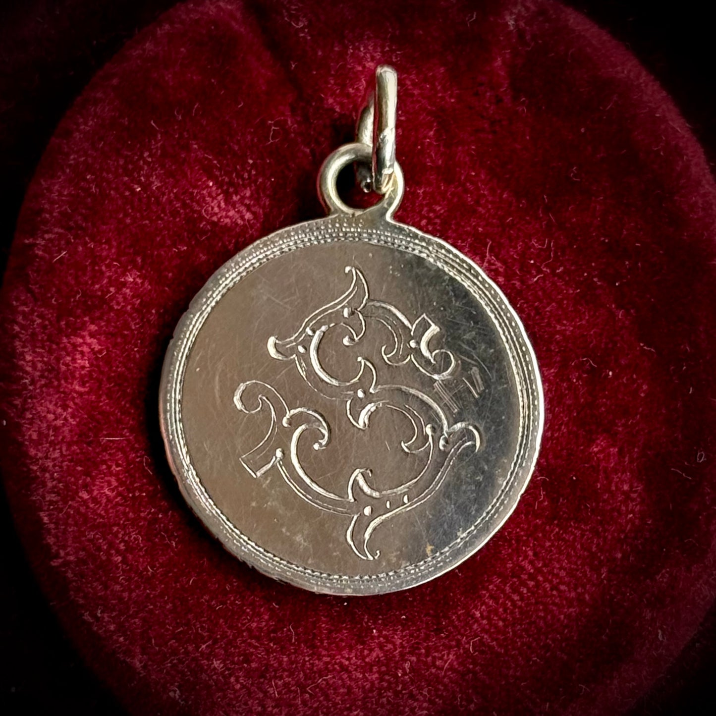 Antique Austrian Letter 'S' Love Token 'Ode to Joy' Coin