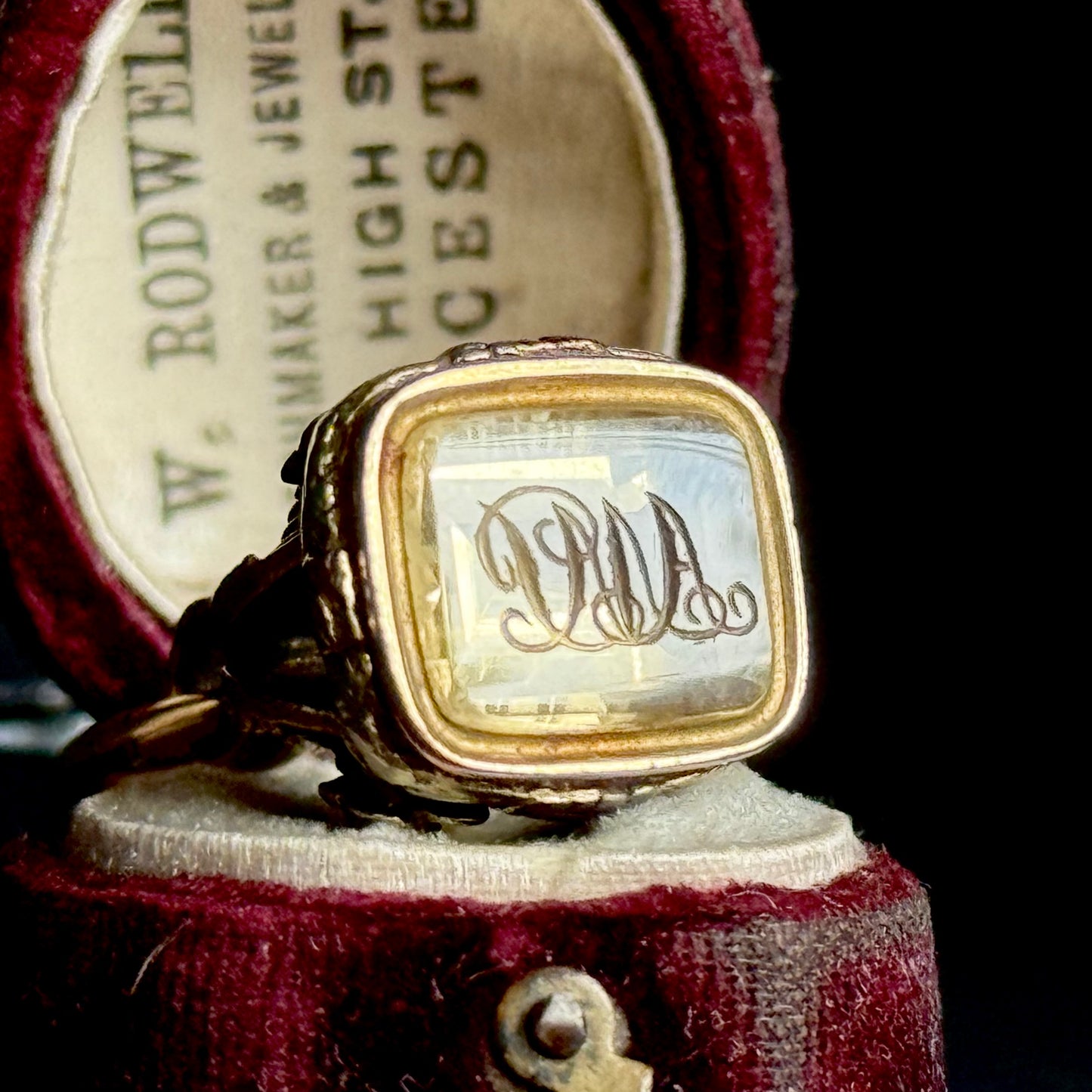 Victorian Intaglio Citrine Fob in 9 Carat Gold; Circa 1890