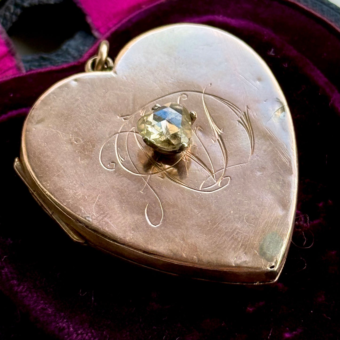 Victorian Rose Cut Diamond Heart Locket; Circa 1890