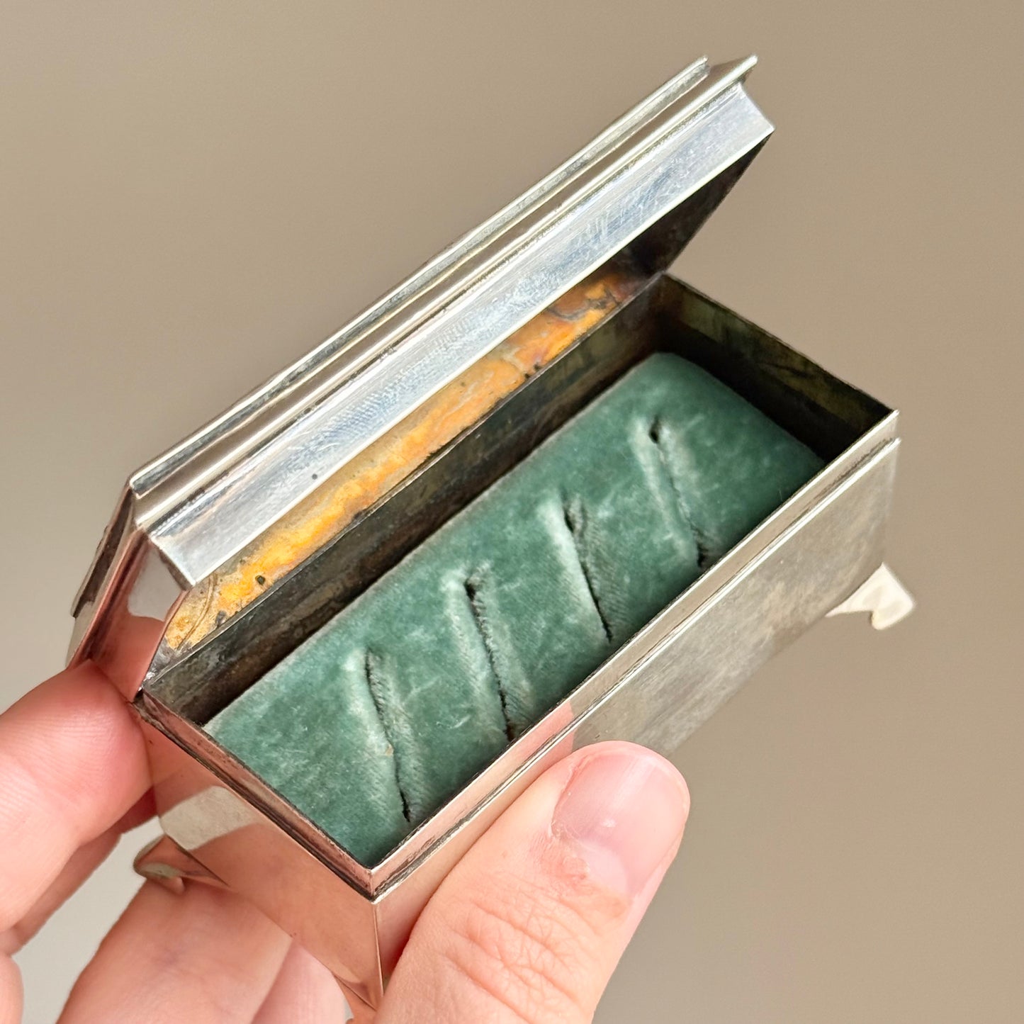 Antique Sterling Silver Mulitple Box; Circa 1906