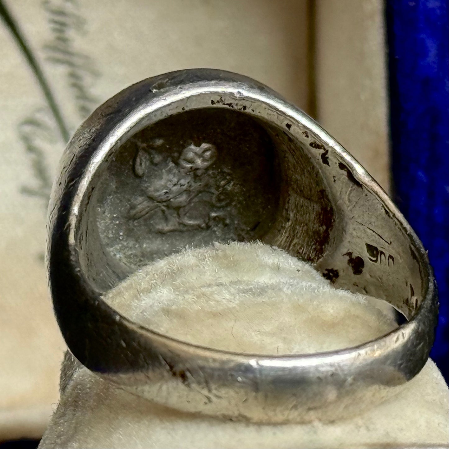 Vintage Silver Athenian Tetradrachm Ring; Circa 1890