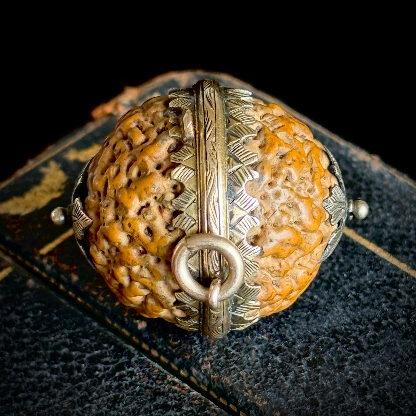 Antique Georgian Quandong Seed Locket; Circa 1800