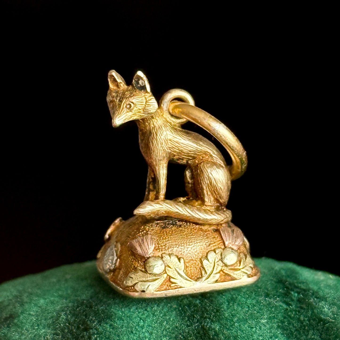 Georgian Amethyst Scottish Fox Intaglio Fob; Circa 1830