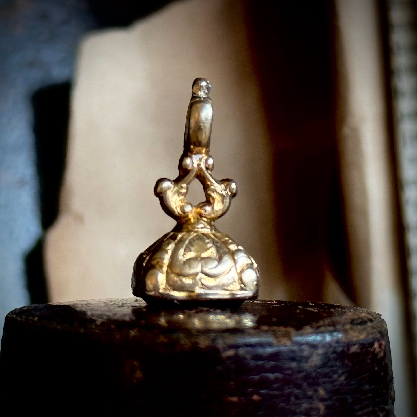 Antique Sentimental Ship Intaglio Fob; Circa 1850