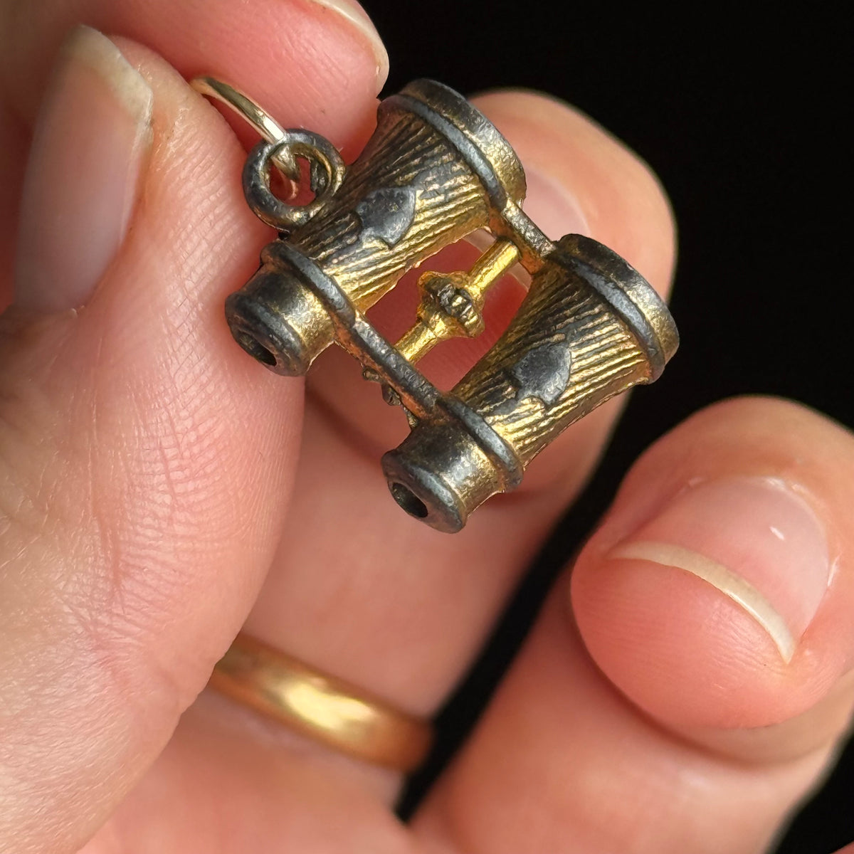Antique Novelty Erotic Nude Stanhope Pendant; Circa 1895