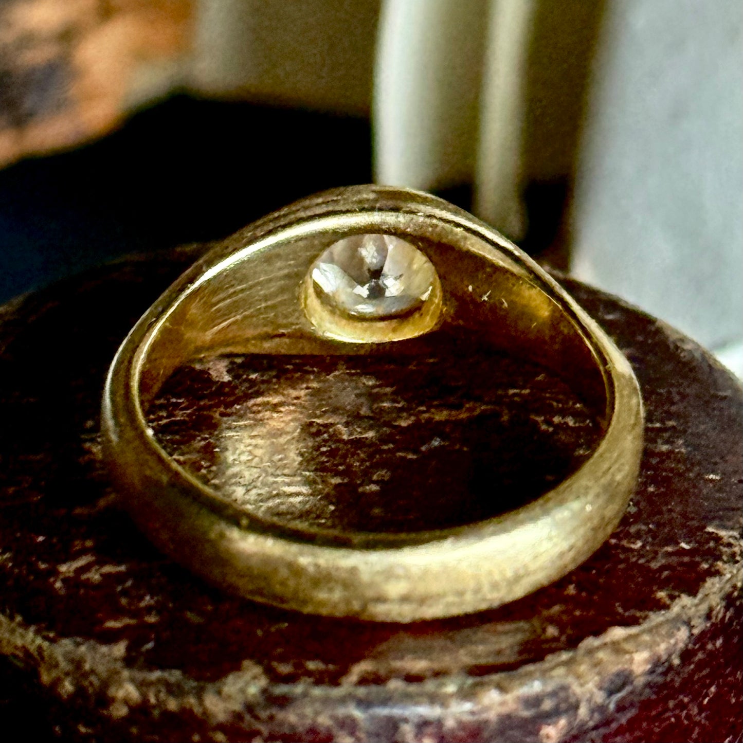 Vintage Old Cut Diamond Pinky Ring in 18 Carat Gold