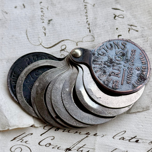 Antique Bravingtons For Rings Kings Cross and Ludgate Hill Ring Sizer