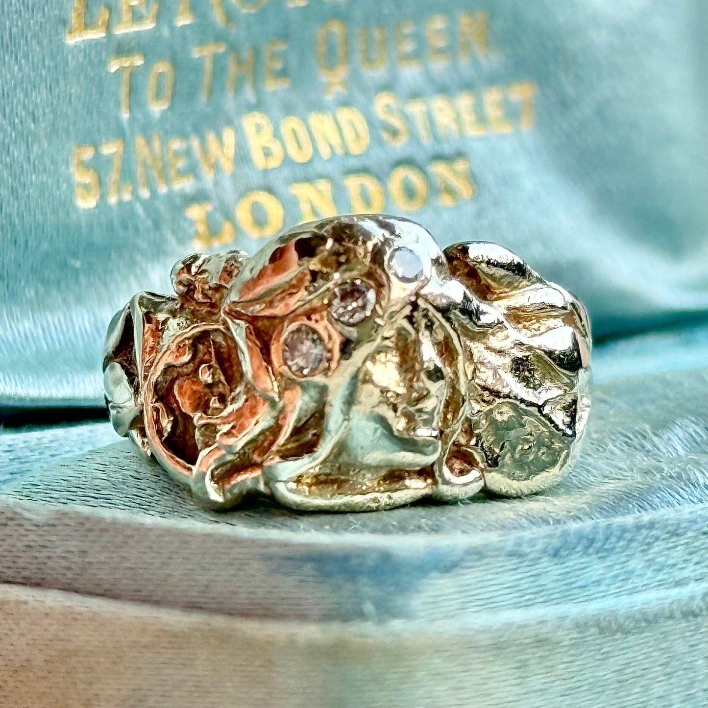 Art Nouveau Diamond Figural Ring; Circa 1920