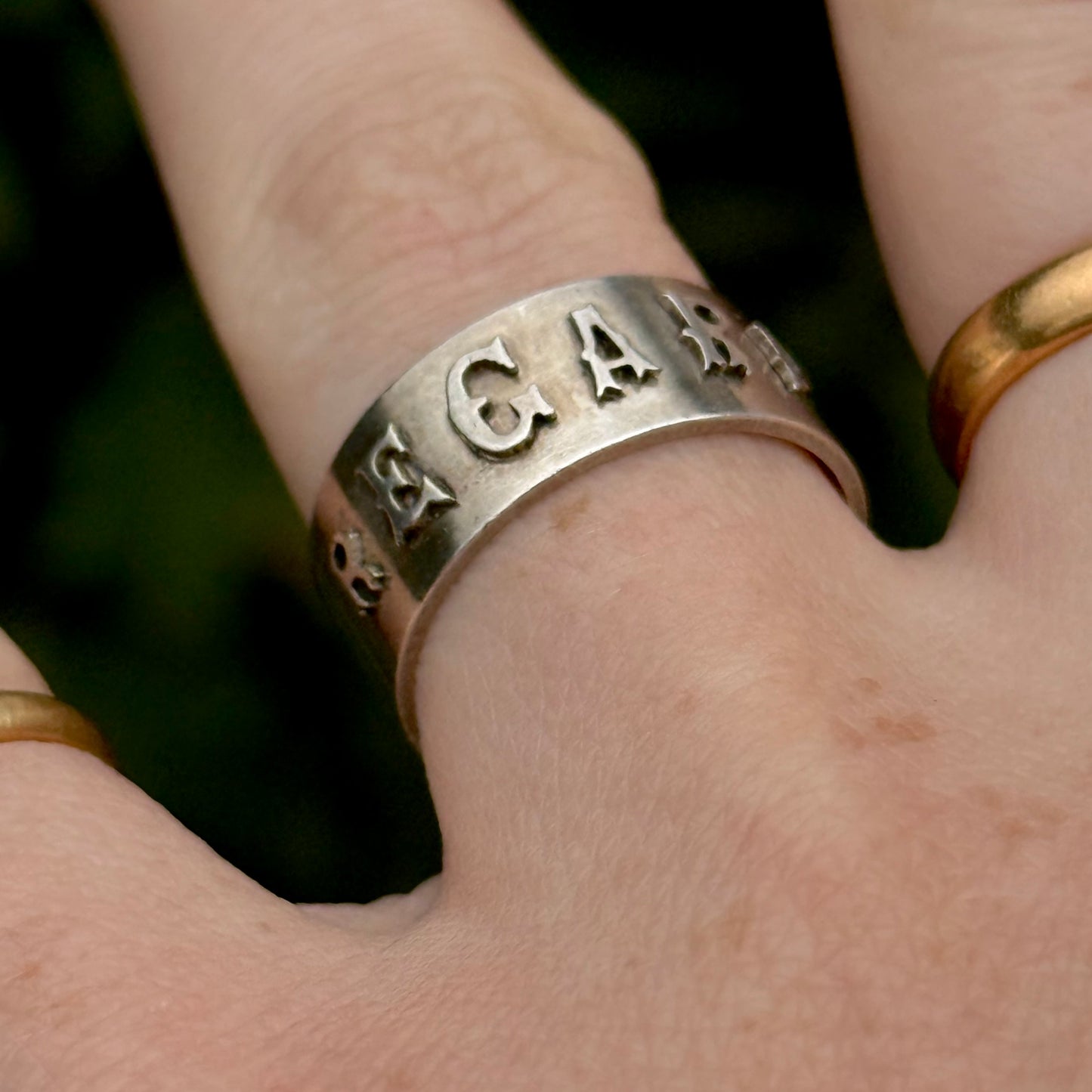 Antique Victorian 'Regard' Ring in Silver