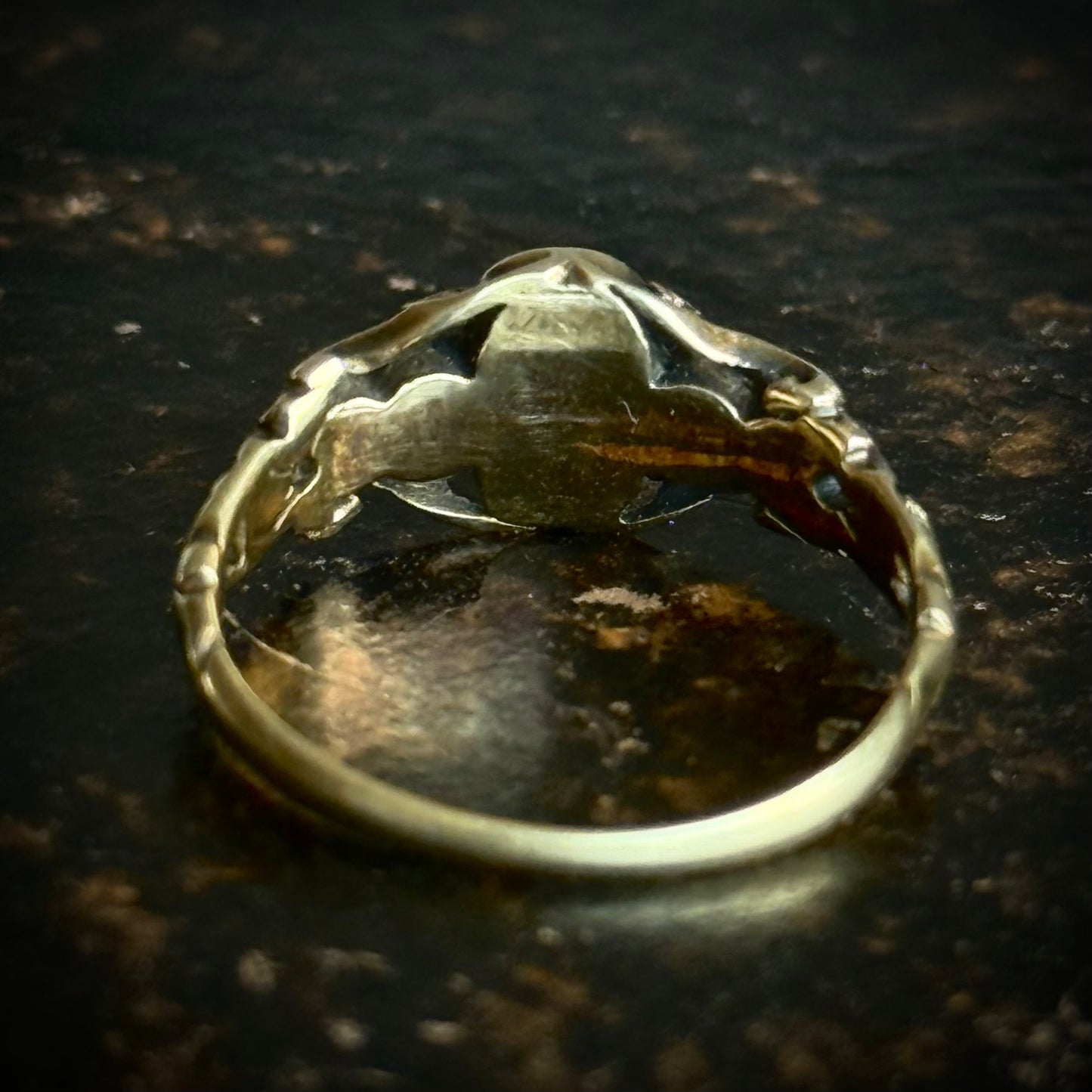 Antique Georgian Rose Cut Diamond Five Stone Ring