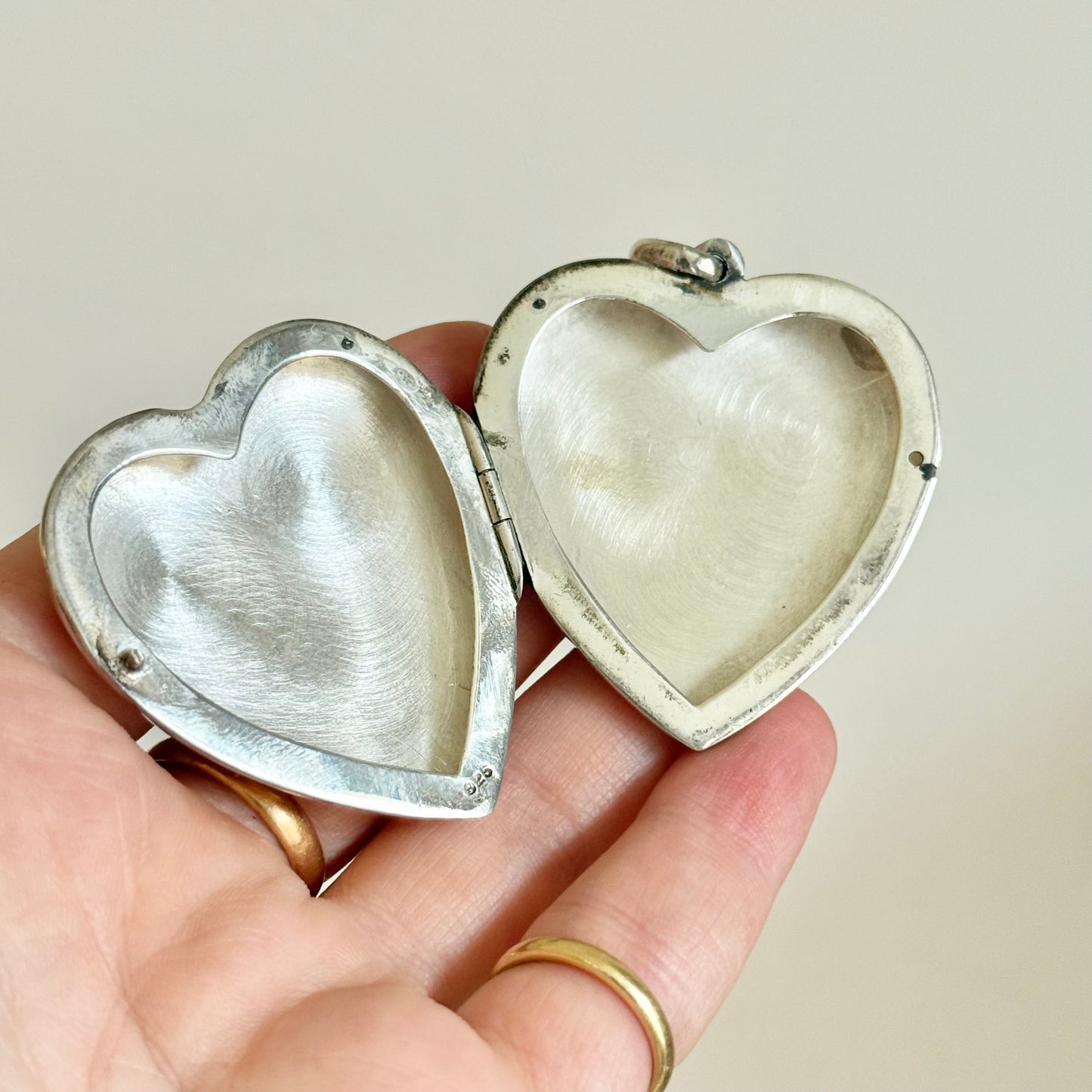 Shibayama Heart Locket Pendant in Sterling Silver