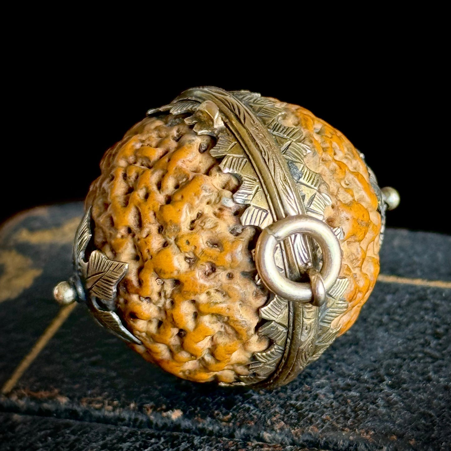 Antique Georgian Quandong Seed Locket; Circa 1800