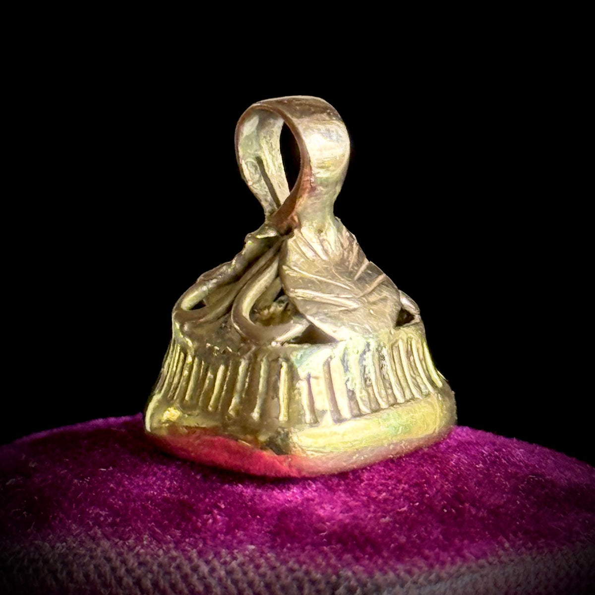Antique 'Fuimus' Fob Pendant in 9 Carat Gold; Circa 1820