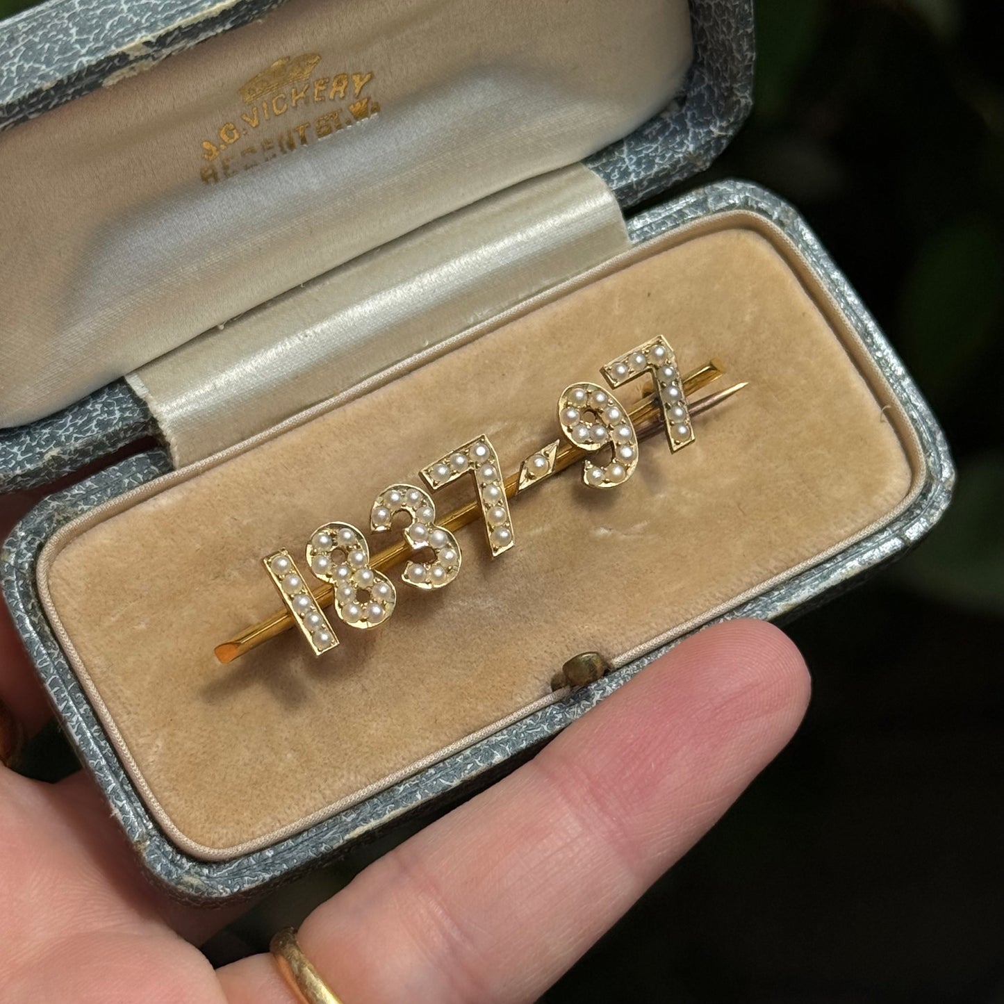 Victorian Diamond Jubilee Commemorative Brooch in Box