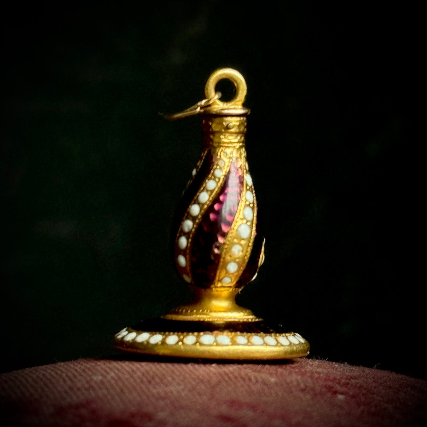 Antique Cherub Sentimental Intaglio Pendant