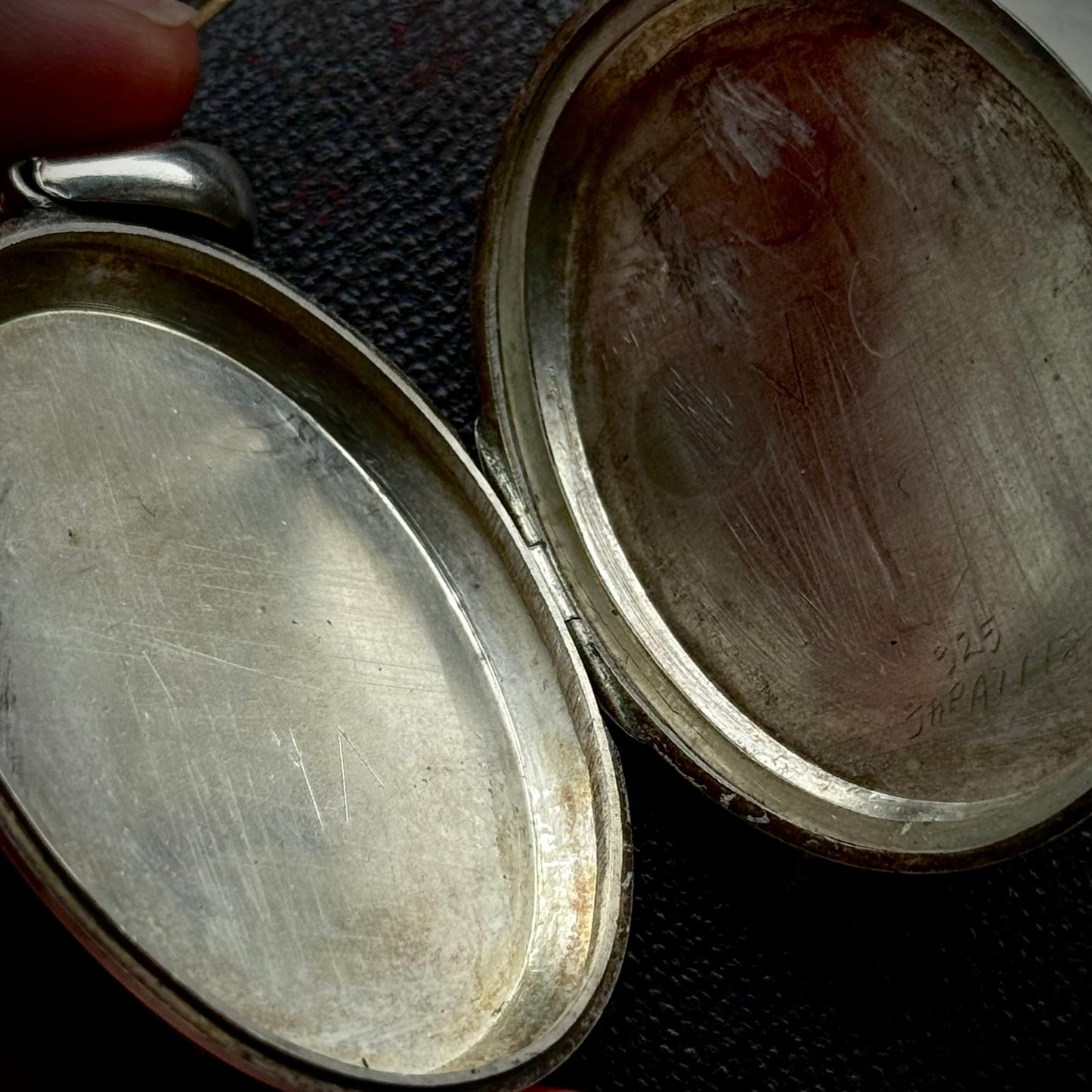 Victorian Heron Aesthetic Silver Locket Pendant