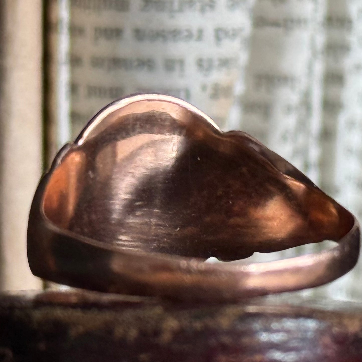 Antique Unicorn Signet Ring in 9 Carat Rose Gold; Circa 1917
