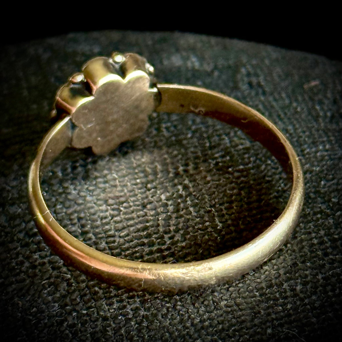 Victorian Ruby Cluster Ring in 9 carat Gold; Circa 1898