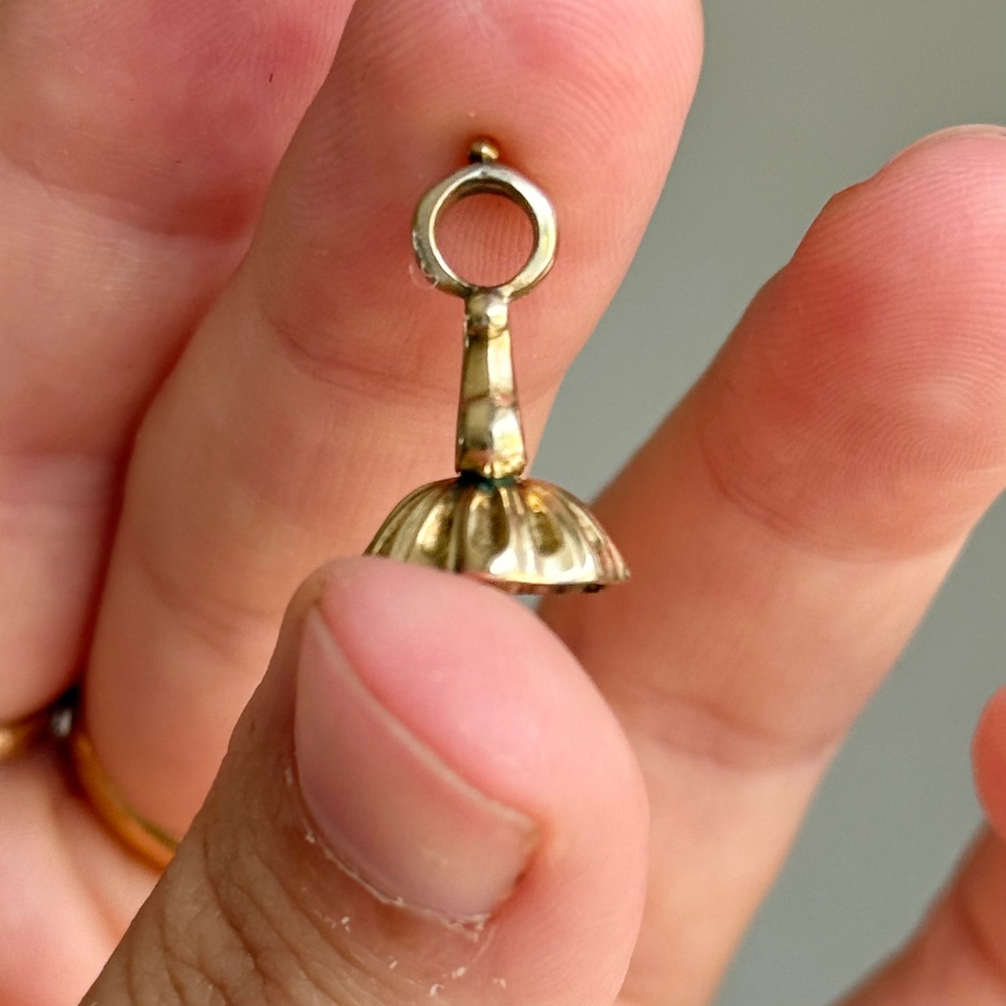 Victorian Intaglio 'Adieu' Citrine Fob in 9 Carat Gold; Circa 1890