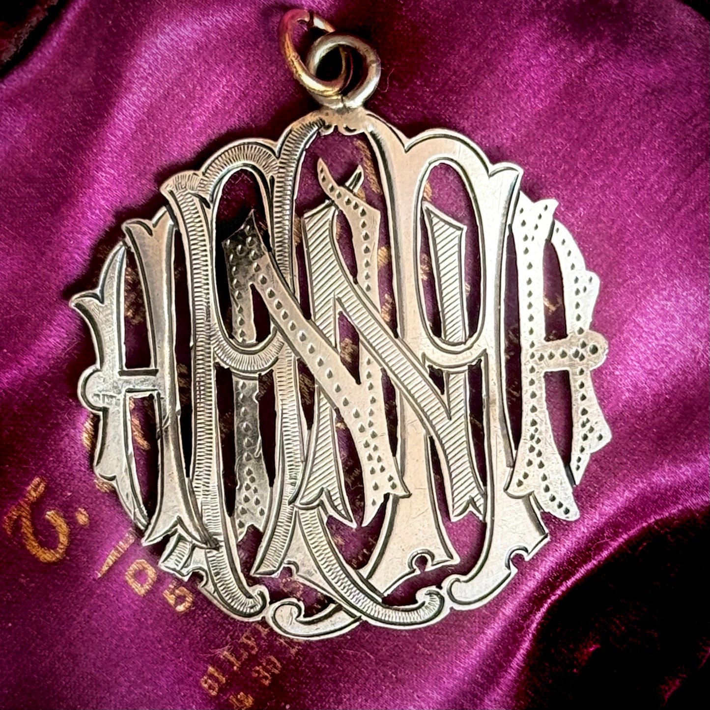 Antique 'Hannah' Pendant in Silver; Circa 1889