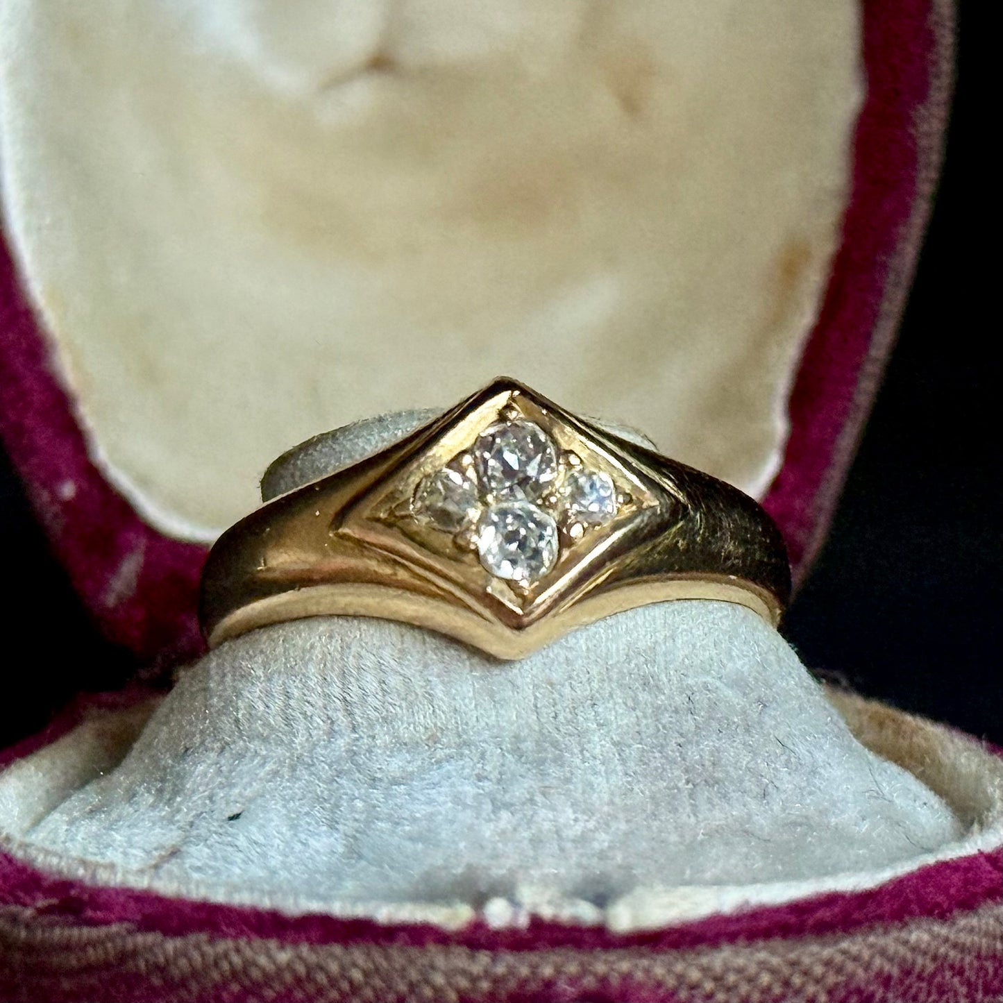 Victorian Old Cut Diamond Ring in 18 Carat Gold; Circa 1880