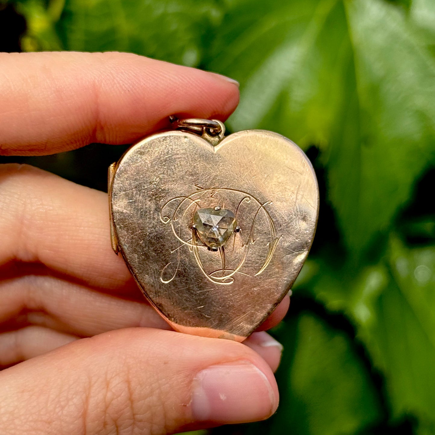 Victorian Rose Cut Diamond Heart Locket; Circa 1890