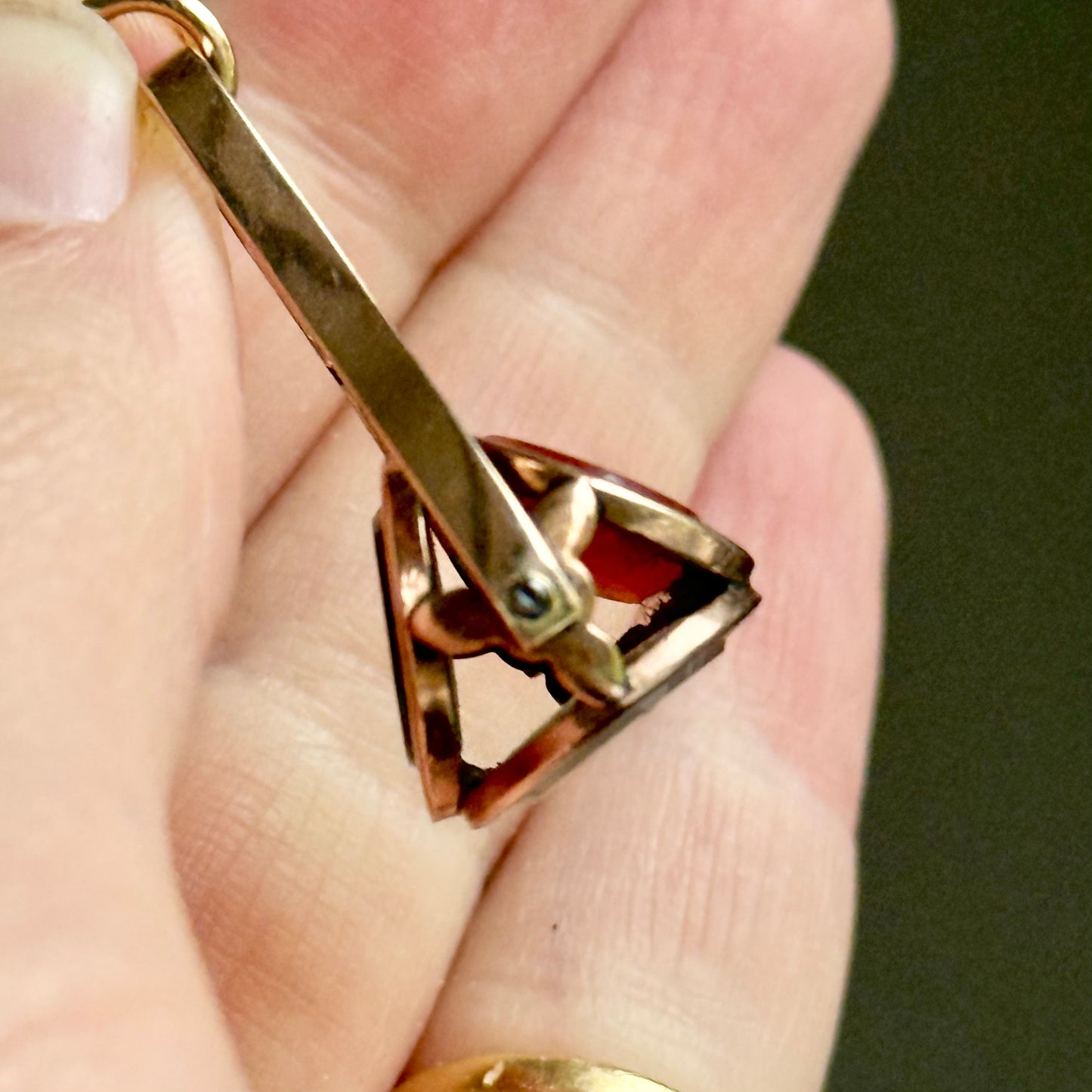 Antique Georgian Sentimental Intaglio Spinning Fob Pendant