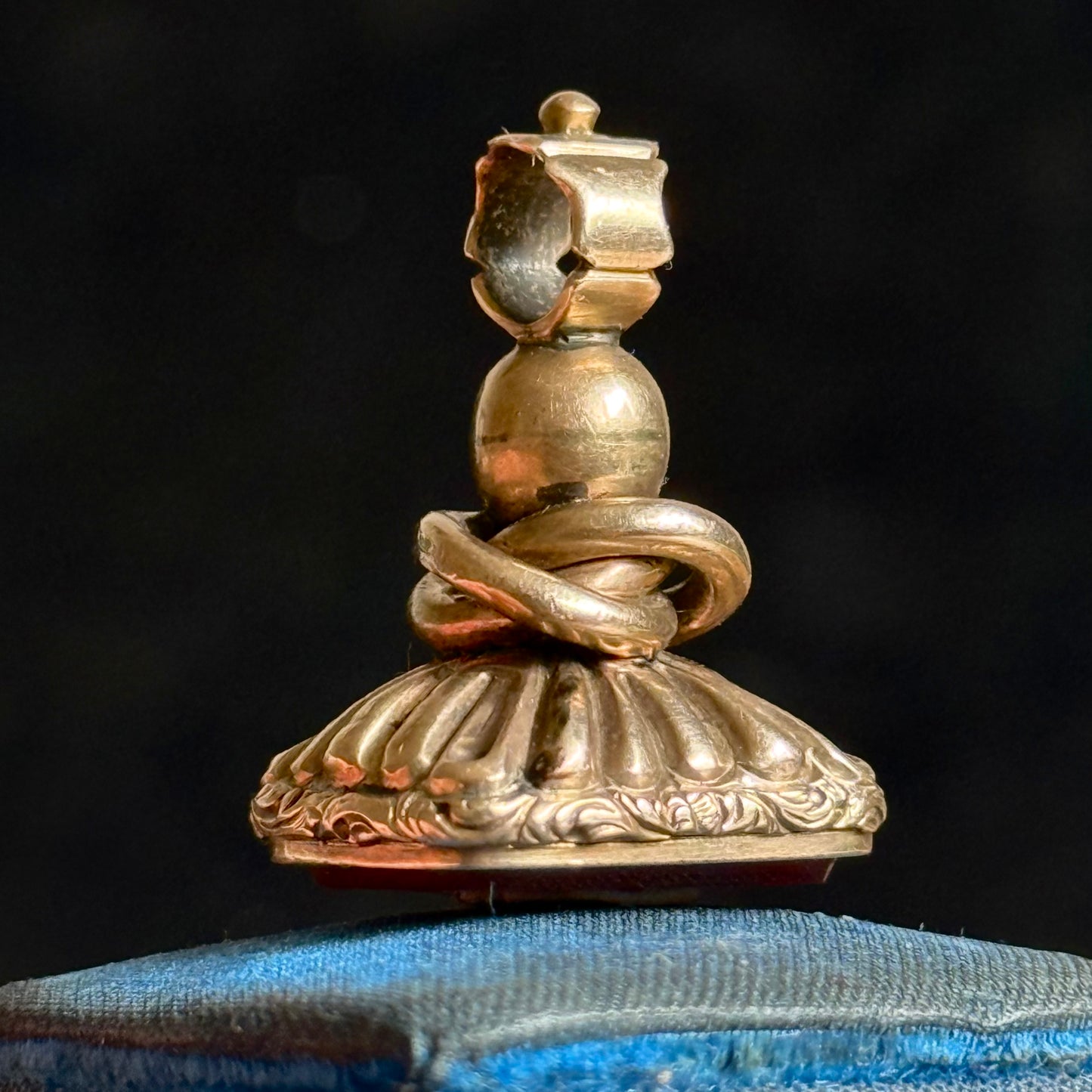 Victorian Carnelian 'H' Fob Pendant; Circa 1860