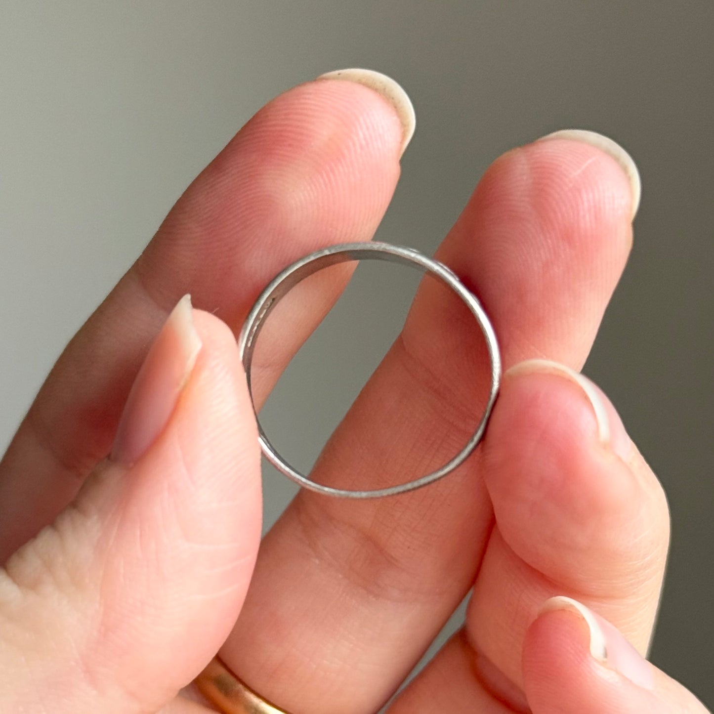 Victorian ‘JERSEY' Ring in Sterling Silver; Circa 1886