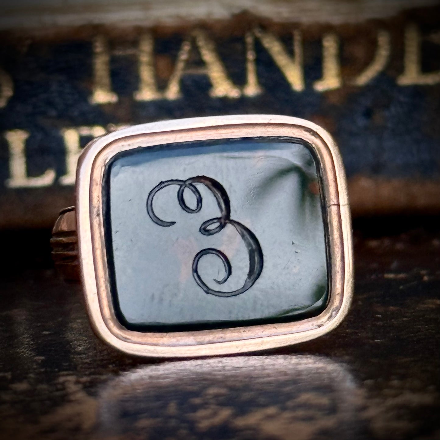 Antique Victorian Monogram 'E' Fob Pendant