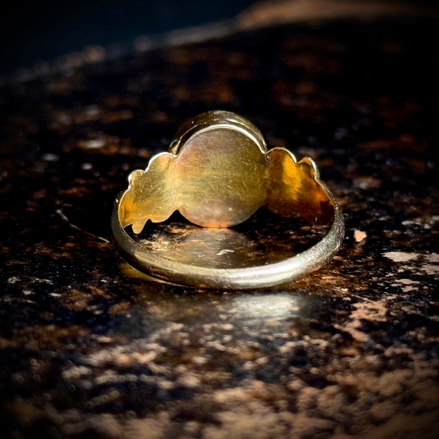 Antique Victorian Locket Mourning Ring