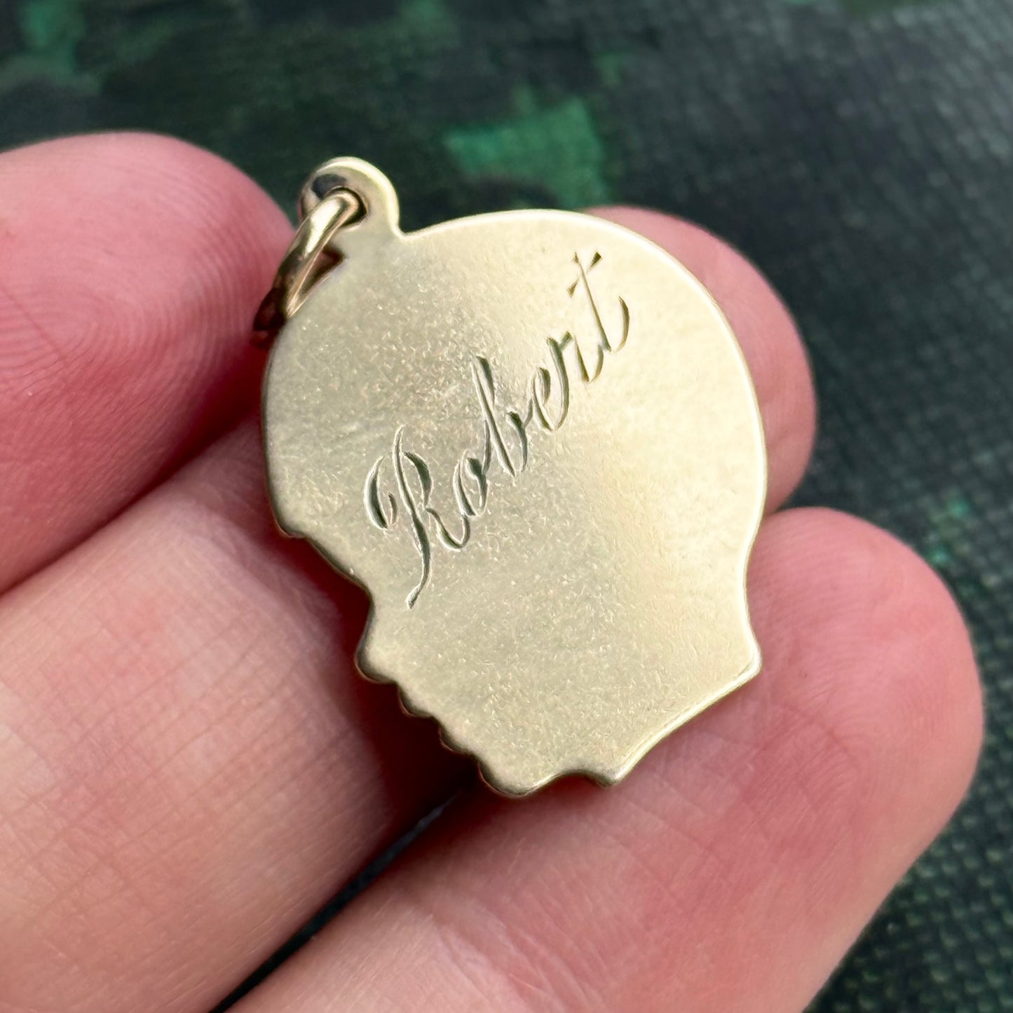 Vintage Profile 'Robert' Pendant Token