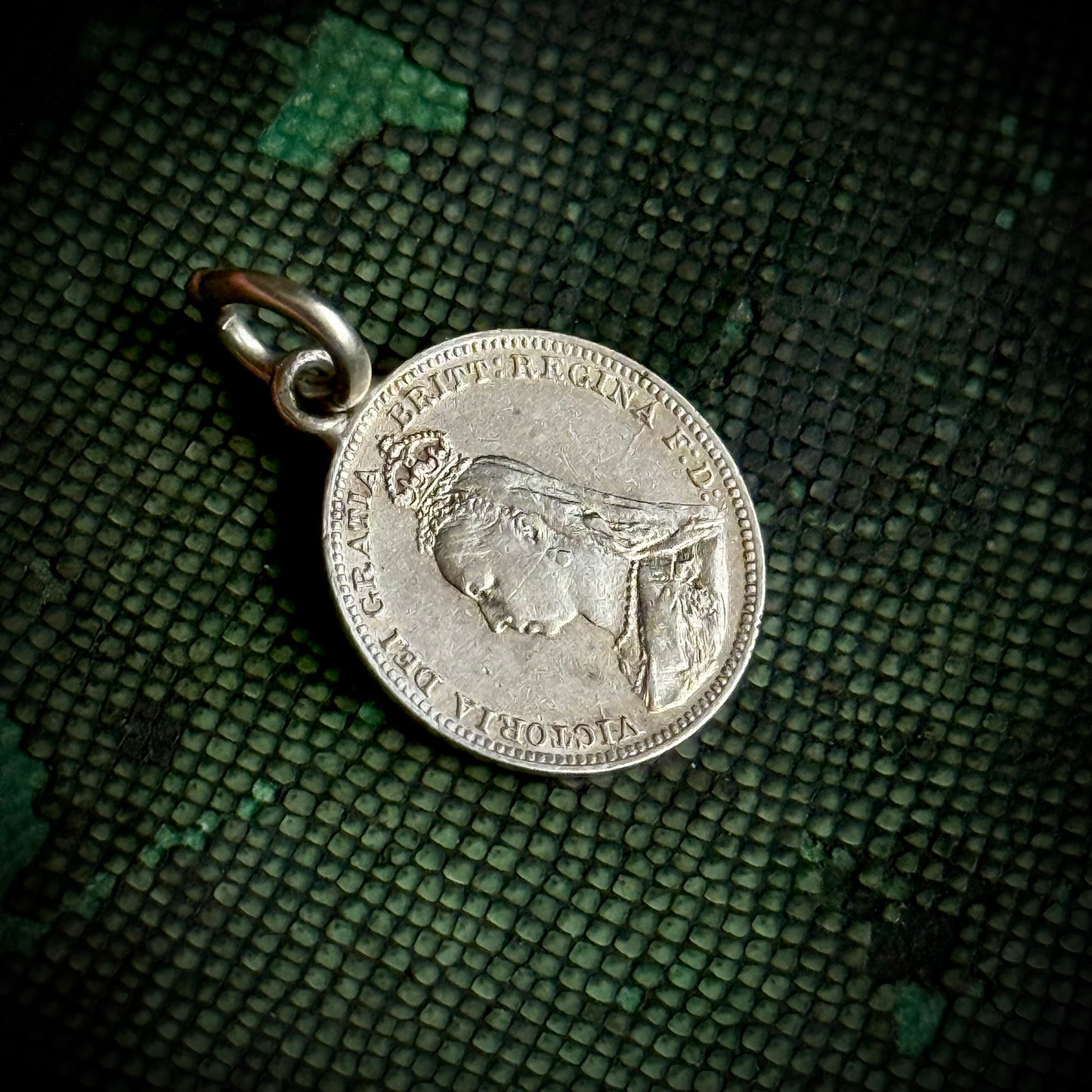 Victorian Love Token Walter Coin Pendant