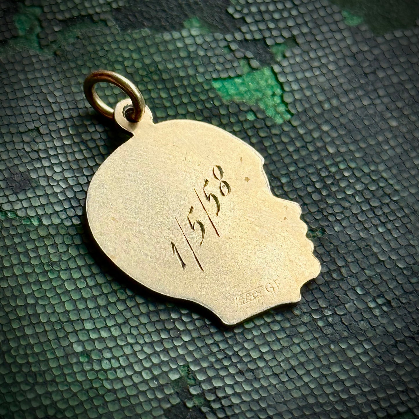Vintage Profile 'Michael' Pendant Token