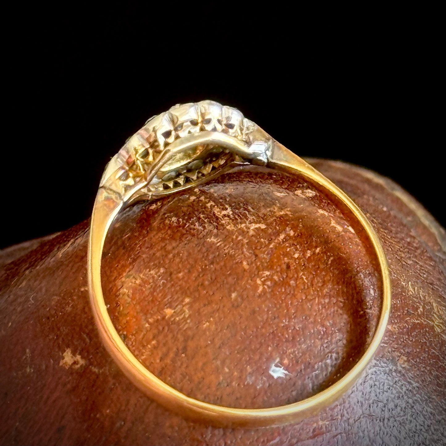 Antique Norwegian Diamond Ring; Circa 1910