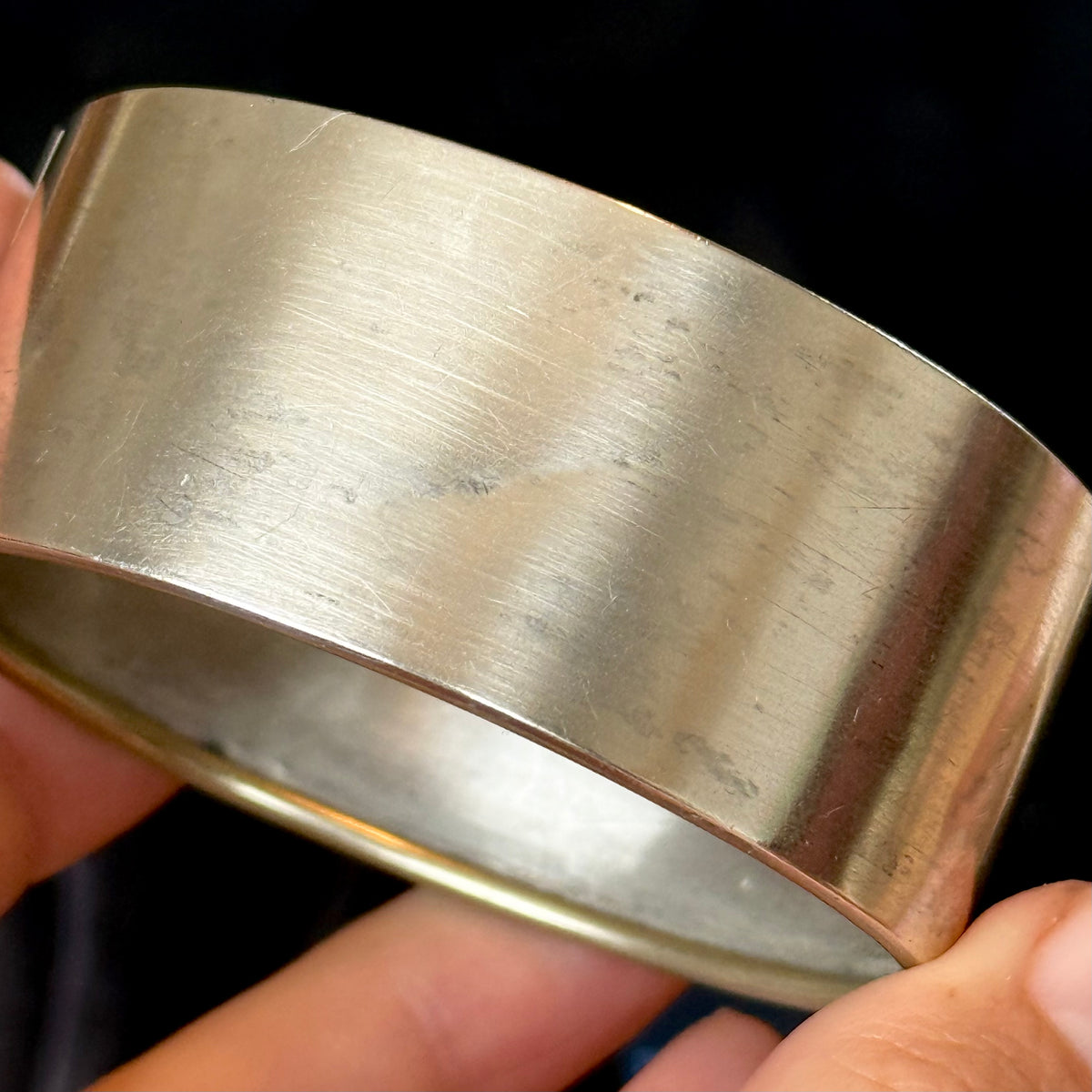 Antique Sentimental Fern Bangle in Silver; Circa 1895