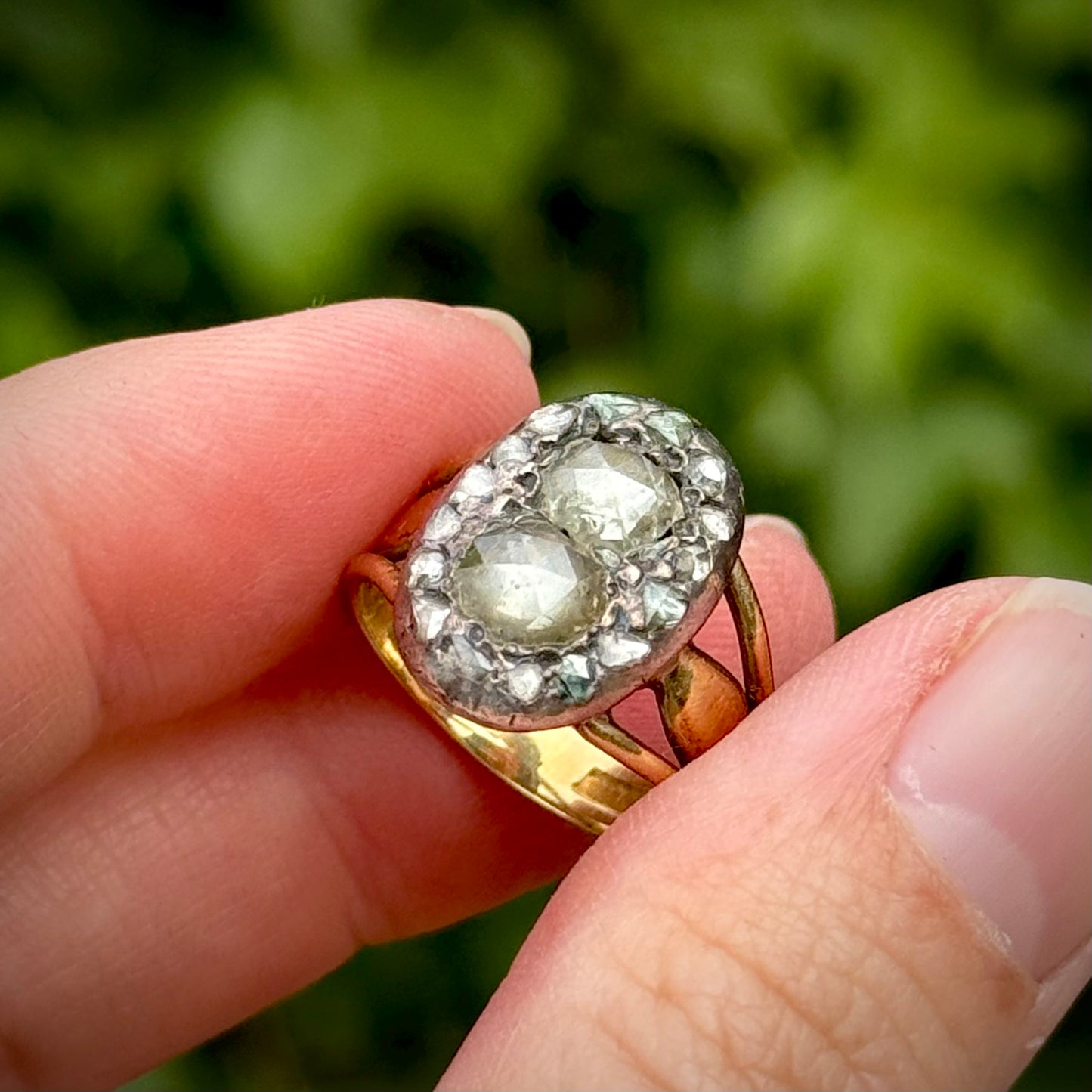 Antique George III Rose Cut Diamond Ring