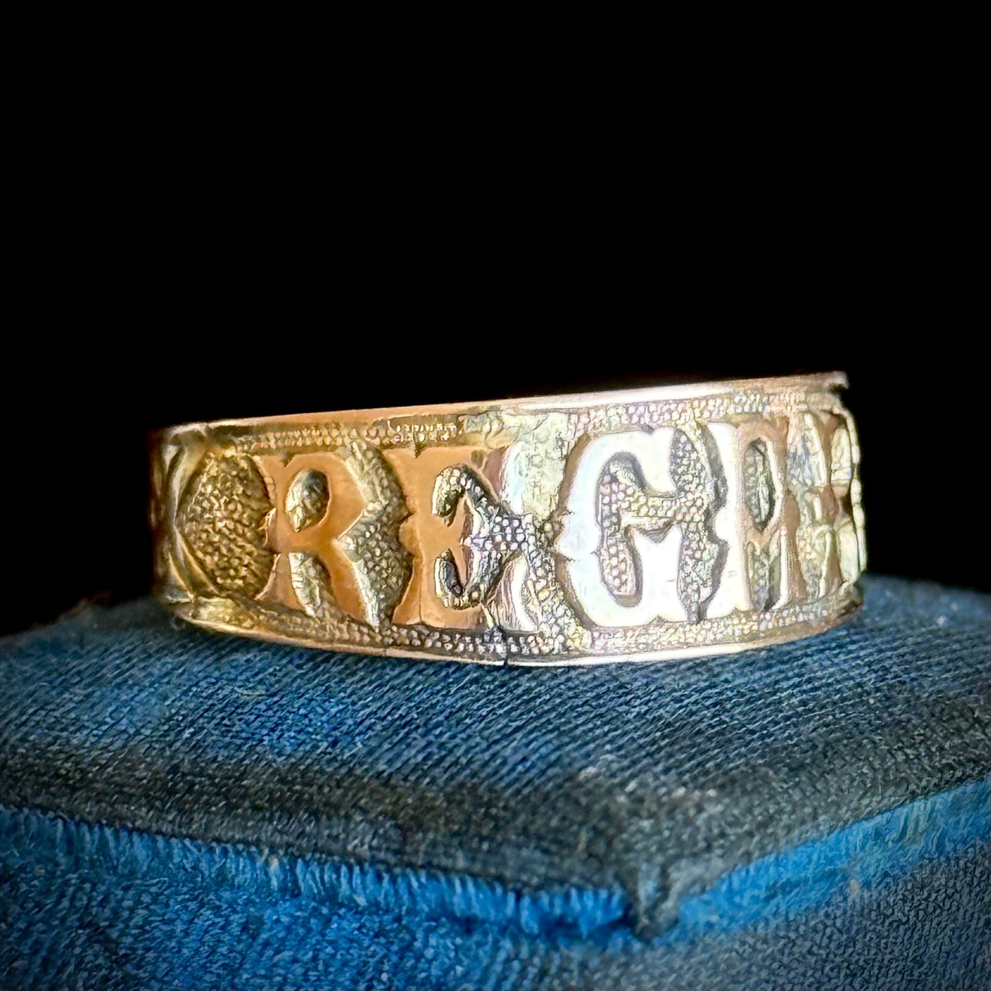 Antique Victorian REGARD Ring; Circa 1884