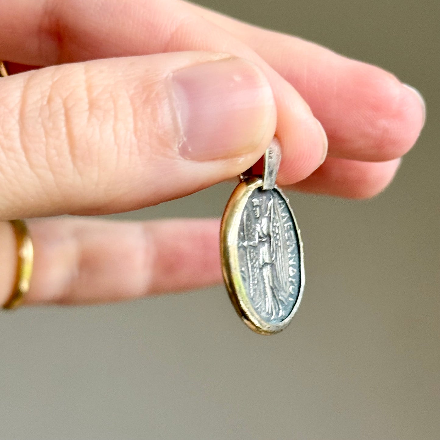 Goddess Athena Coin Pendant