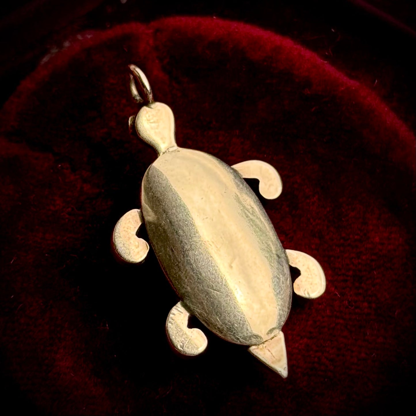 Antique Victorian Garnet & Diamond Turtle Pendant