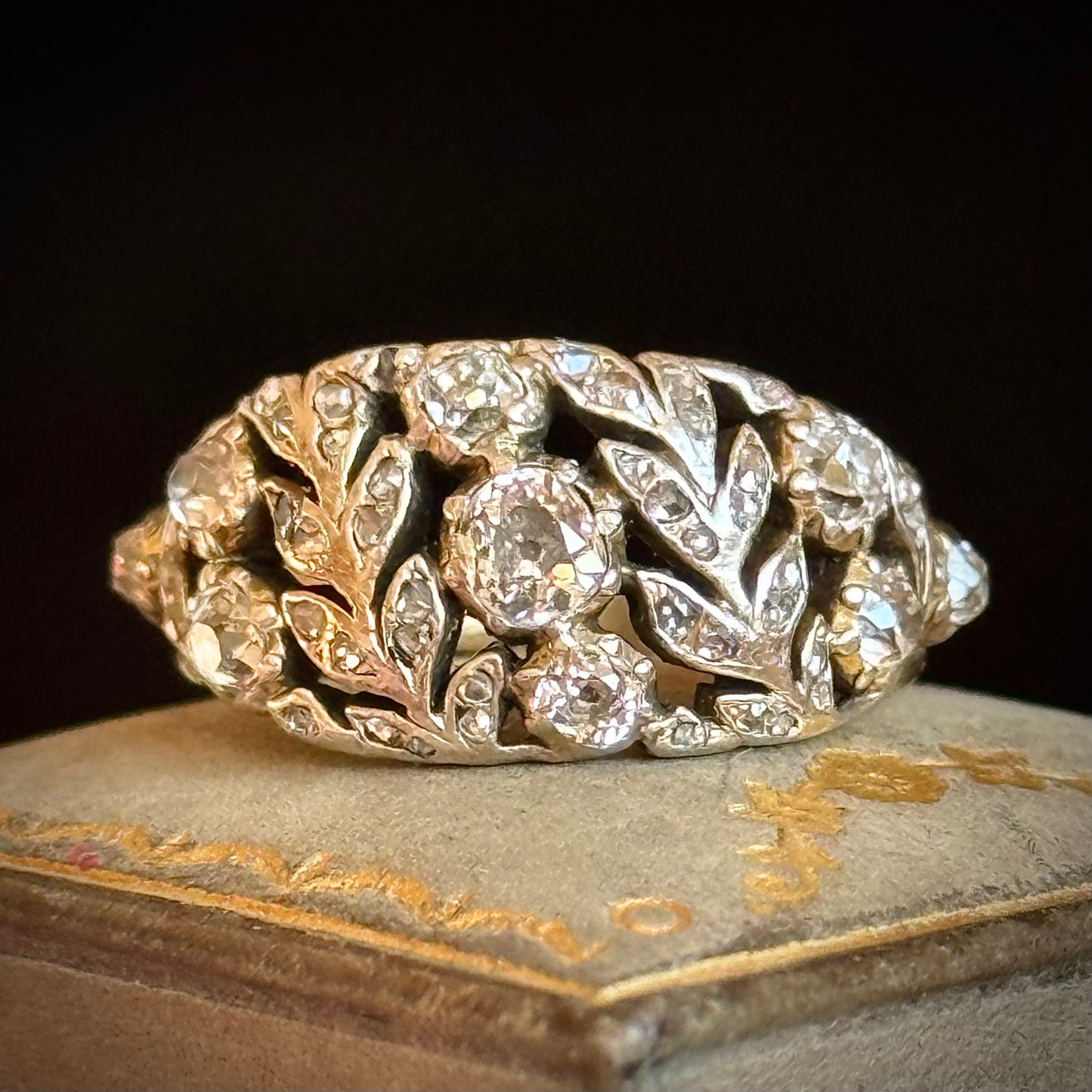 Late Georgian Diamond Floral Band; Circa 1830