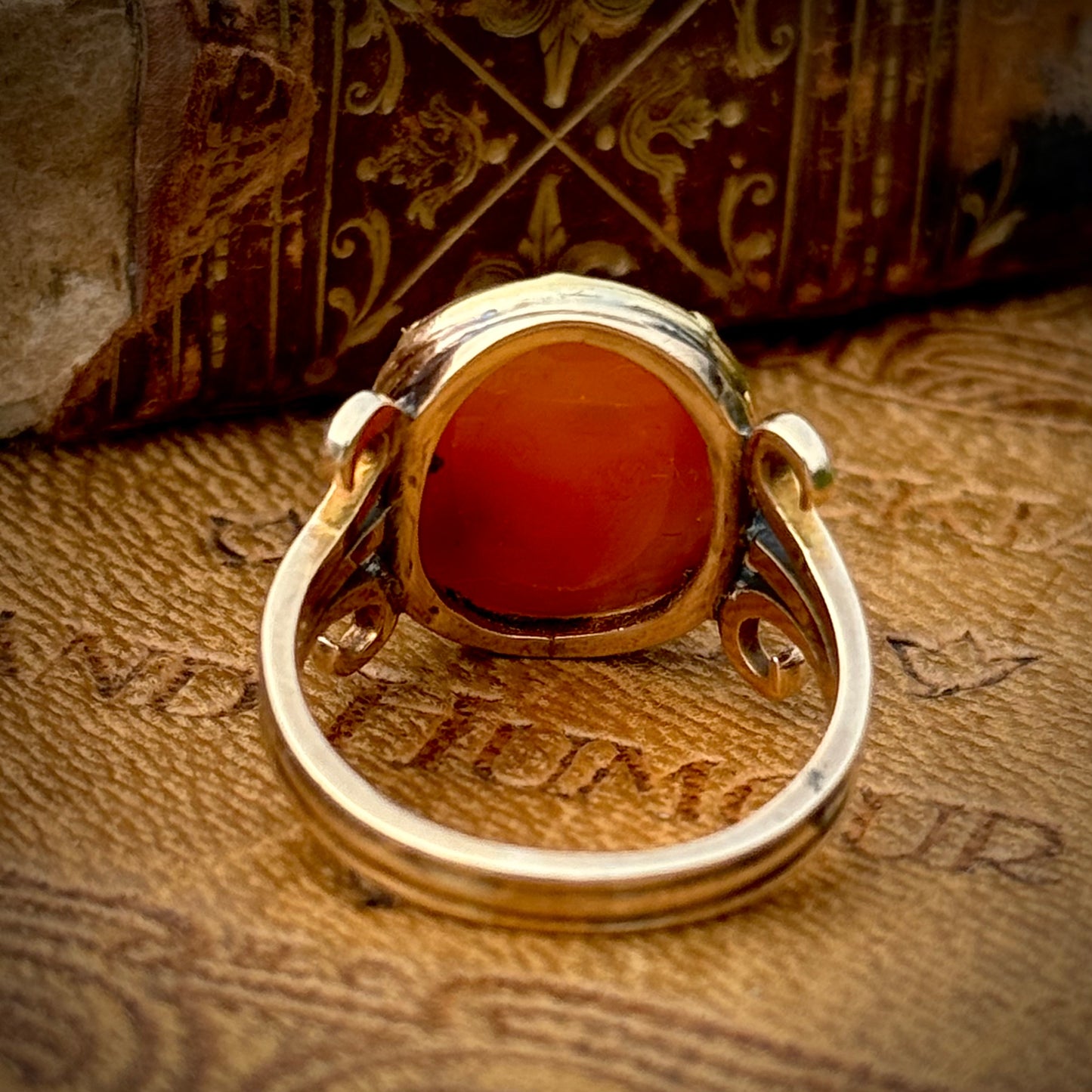Antique Georgian Cherub Intaglio Ring