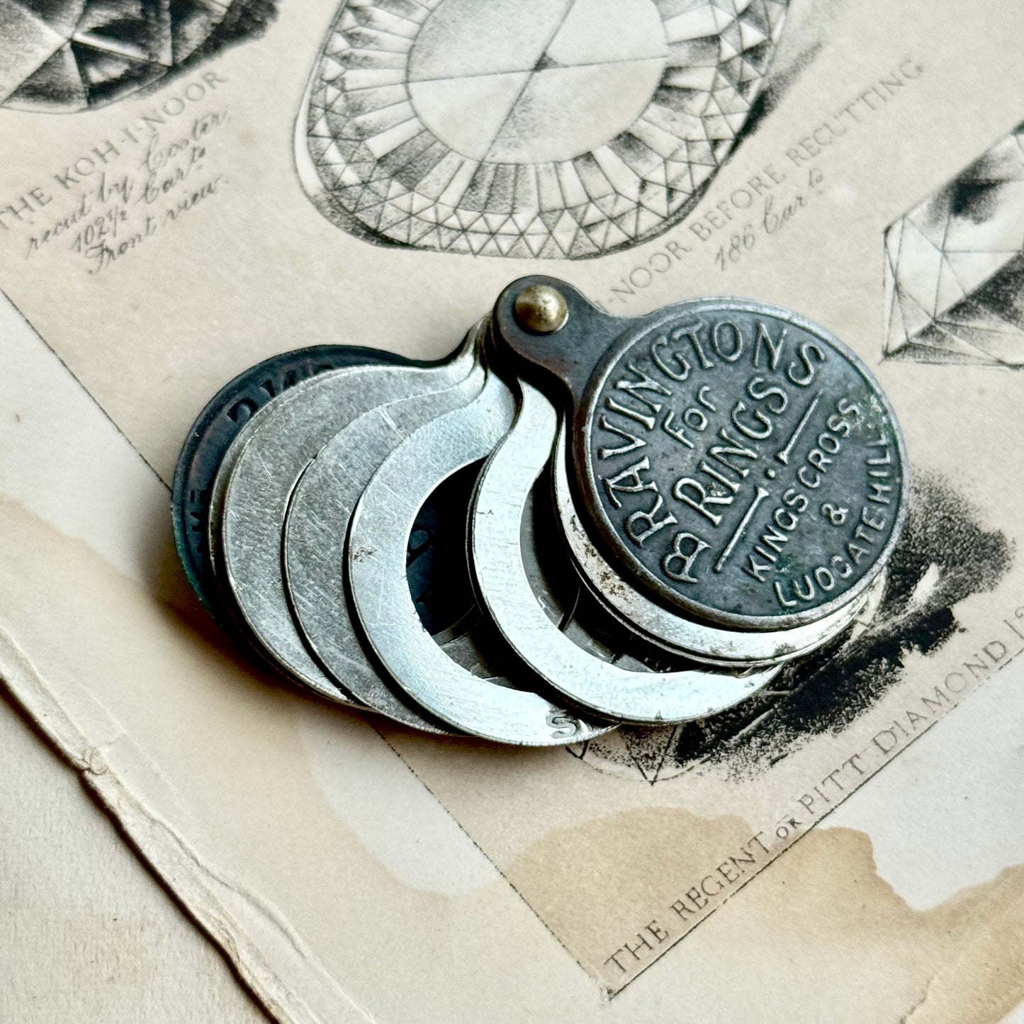 Antique Bravingtons For Rings Kings Cross & Ludgate Hill Ring Sizer