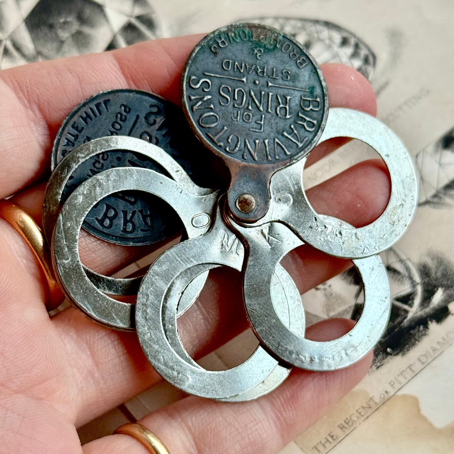 Antique Bravingtons For Rings Kings Cross & Ludgate Hill Ring Sizer