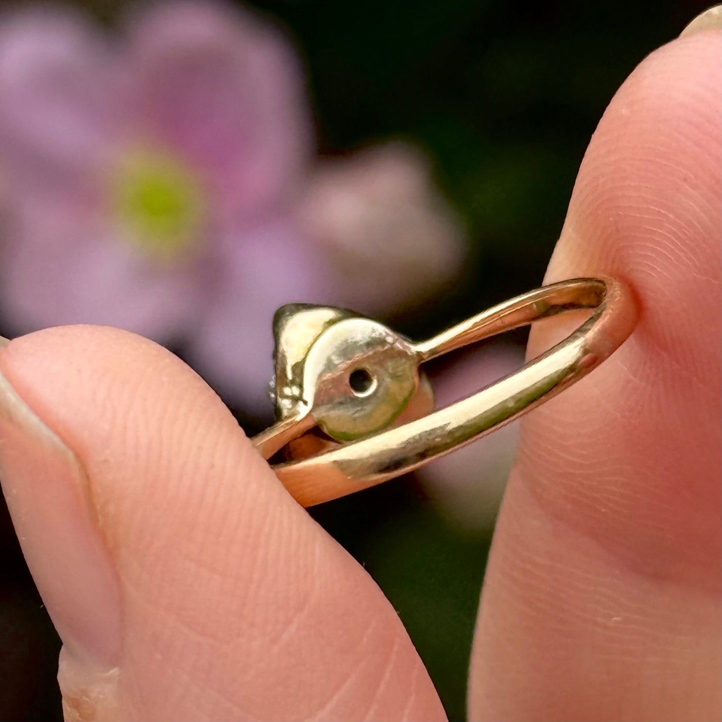 Antique Victorian Diamond Fox Ring in 18 Carat Gold