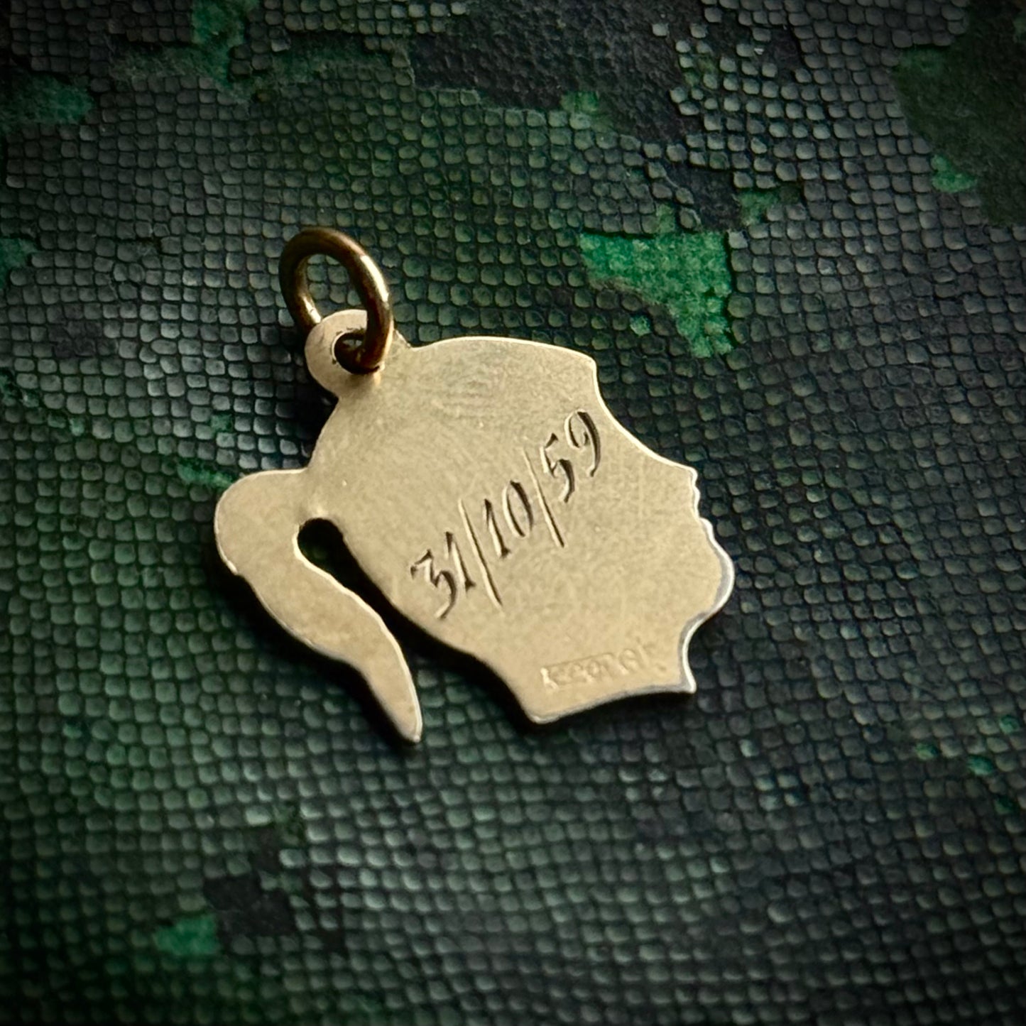 Vintage Profile 'Jackie' Pendant Token